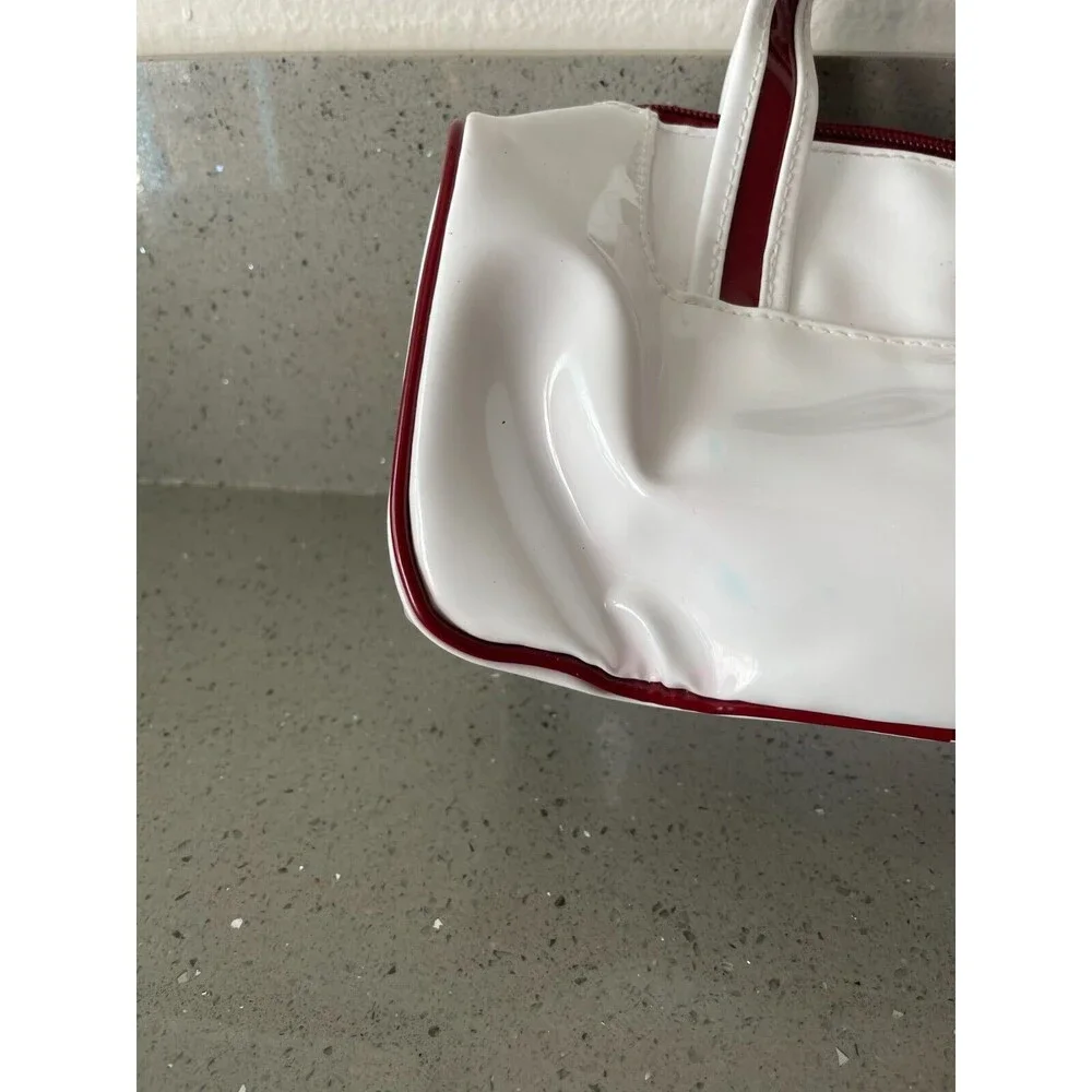 Shiseido white and red Cosmetic Pouch Bag Skincare READ